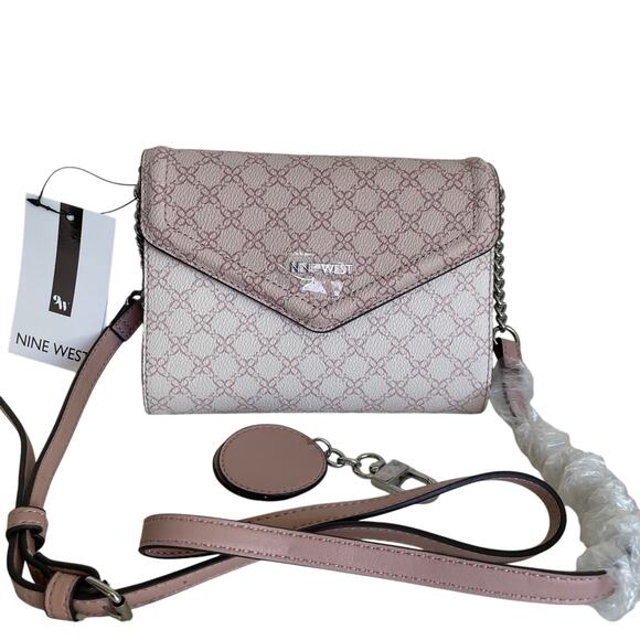 Borsa A Tracolla Nine West Waylynn Slg Tech Crossbody Donna – Con Cerniera, Taschina Esterna A Scatto E Tracolla Regolabile - 2